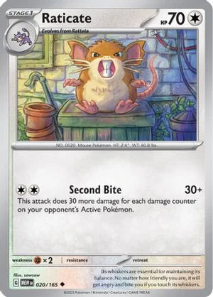 Raticate (20) [SV: Scarlet and Violet 151]