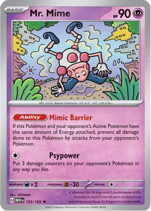 Mr. Mime - 122/165 (122) [SV: Scarlet and Violet 151] Holofoil